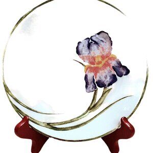 Set of 4 Pier 1 Floral Salad Plates, Cottage Kitchen, Porcelain Plates, Dessert